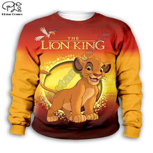 Load image into Gallery viewer, Simba The Lion King cartoon hoodie Kids baby 3D print zipper hoodies Sweatshirts boy girl Long sleeve Top Pants for Dropshipping
